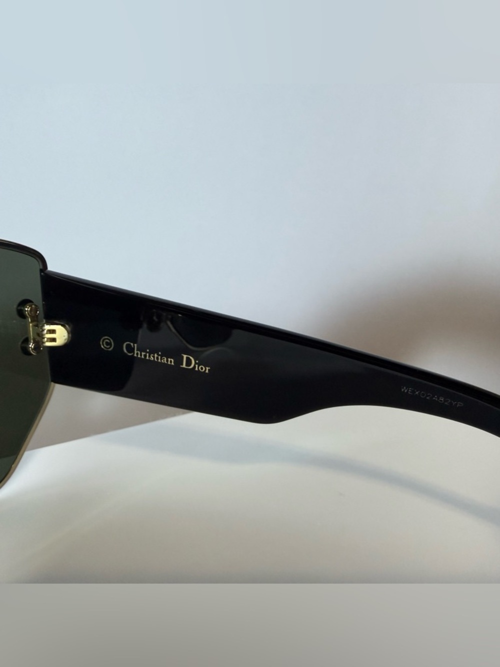 Dior Oversized Shield Sunglasses in Black Tint - Picture 5 of 6